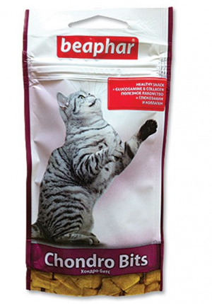Beaphar Chondro Bits papildbarība kaķiem ar glikozamīnu un kolagēnu 35g (75gb.)